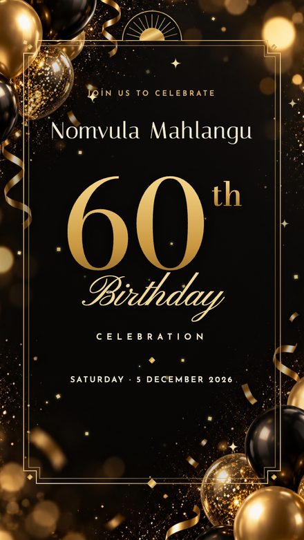 A birthday invitation